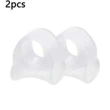 Separadores de dedos de los pies de silicona blanca y rosa, 2/4/6/8/10 piezas, divisor de dedos suave, resistente al agua y duradero, adecuado para deportes y cuidado diario de los pies, protector y funda para los dedos - Multicolor - Ver 12