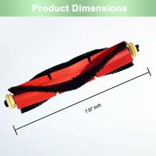 3 包 Roborock 主刷替换部件兼容 Roborock S6 Pure、Roborock S6、S6 MaxV、E4、S4 Max、S5、S5 Max、S4、E2、E3、E5 E20 E25 E35 S50 S65