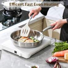 High-Quality Tri-Ply Stainless Steel Frying Pan, Deep Frying Pan, Skillet, Induction Cooking Pan, Dishwasher And Oven Friendly, Fast & Even Heat, Heavy Duty And Detachable Handle