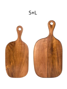 1/2 pezzi Tagliere creativo in legno, tagliere a forma di racchetta da tennis con strass, tagliere in legno massiccio per pane, pizza, sushi, frutta, tagliere asimmetrico reversibile, vassoio per frutta, spuntino, stoviglie, decorazione per tavolo da pranzo - Specifiche multiple - Visualizzare 15