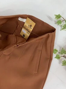 Sullyn_modas High Waist Pants - Bronze - View 4