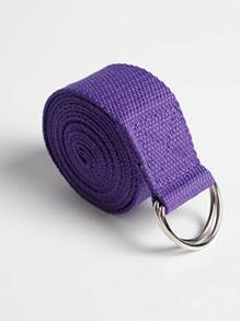 1 pièce Sangle de yoga/bande de résistance Pilates (Longueur: 182,5 cm), boucle en métal à double anneau en D réglable. Pour le yoga, le Pilates, la danse, l'entraînement en salle de gym, la bande d'étirement. Noir/rouge rose/rose/violet. Bande d'étirement pour le fitness, l'équilibre, l'ouverture des épaules. Accessoire de yoga, perte de poids, entraînement/fitness, sport, équipement de gym, équipement d'exercice, bandes de résistance, Pâques, cadeau pour les femmes, cadeaux pour la meilleure amie