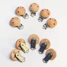 5/10pcs Beechwood Clasps DIY Beading Accessories - Non-porous Beech Wood Clip - View 4
