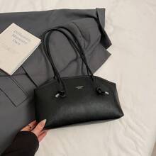 Bolsa de mãe feminina bolsa de ombro retrô 2025 bolsa de mão simples e elegante de grande capacidade