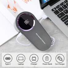 1pc Rechargeable Fabric Shaver, Electric Lint Remover With LED Digital Display, Sweater Sofa Fabric Defuzzer, Suitable For Sweaters, Sofas, Furniture