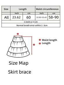 1950年代复古及膝吊带裙，女士薄纱裙，可搭配连衣裙，1950年代时尚 - 白色 - 查看 5