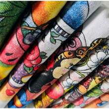 10 Panos De Prato  35 cm X 60 cm Estampado Lindo 100% Algodão Oficial Com Bainha