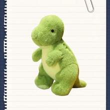 1 件恐龙公园系列毛绒恐龙玩偶，可爱卡通霸王龙填充动物枕头，儿童生日礼物 - 淺綠色 - 查看 5