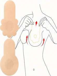 10 Stück/20 Stück praktische einweg Brustlifting Tapes - Super diskrete unsichtbare selbstklebende Brustblüten, entwickelt für den Komfort und das Selbstvertrauen von Frauen, Wäsche und Accessoires