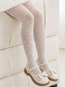 1pc Girls Comfortable And Breathable Vertical Striped Lolita Fishnet Tights, Suitable For Fashion, Daily Wear, Dance, Party - Multicolor - View 29