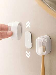 Giá đựng bàn chải đánh răng 4/2/1 chiếc, Giá đựng bàn chải đánh răng du lịch, Giá đựng bàn chải đánh răng treo tường đơn giản, chống bụi, không cần khoan, không làm hỏng tường, có nắp tự đóng, tiện lợi cho cốc nước súc miệng và bàn chải đánh răng, Giá đựng bàn chải đánh răng điện treo tường, chống bụi và chống bắn nước, Trang trí nhà cửa và phòng tắm, Trang trí mùa thu, Trang trí mùa tựu trường - Nhiều màu - Xem 3