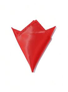 1 pièce de pochette carrée de poche de costume pour garçon, en couleur unie. Accessoire de poche de costume tuxédo de style britannique, écharpe de poche pour événement formel