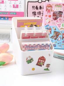 Juego de 10/50/100 pegatinas de dibujos animados lindos, pegatinas transparentes para cuentas manuales, acabado brillante, apropiadas para decorar portátiles, guitarras, botellas de agua y maletas, cada diseño es único.