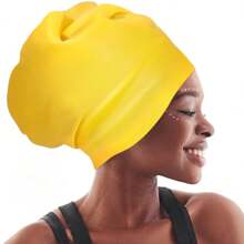 Long Hair Swim Cap - Swimming Caps For Women Men - Extra Large Swim Caps - Waterproof Silicone Swim Cap - Dreadlocks Braids Afro Hair Extensions Weaves, Beach Essentials, Beach Accessories, Pool Float - Multicolor - View 14