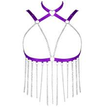 Gothic Punk Body Harness Bra For Women Sexy Lingerie Breast Hollow Cage Bra Harness Cupless Strappy Bralette Elastic Cage Harness Belly Belts Party Dance Rave Accessories Plus Size - Multicolor - View 20