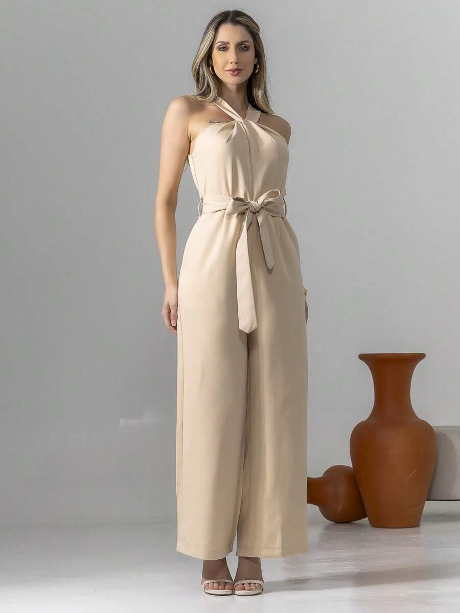 Tailored Overalls M3094 - Beige - View 1