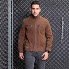 MEN'S DRESS JACKET SUEDE SUEDY CHAMUA - Rust Brown - View 3