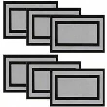 4/6pcs Simple Restaurant Placemats, Suitable For Kitchen Restaurant Table, Party Decoration, Home Decoration
