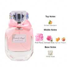 一瓶55毫升/1.85液盎司女士甜美花香香水，饰有粉色可爱蝴蝶结，适合作为送给女朋友/生日/表白/情人节的礼物，是理想的送礼之选。甜美花香 - 55ml*2pcs - 查看 4