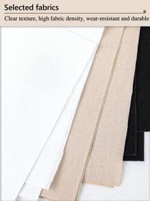 2 peças de tecido bordado à mão bege/cáqui/preto, tecido bordado uniformemente costurado com maciez média e superfície limpa, ideal para artesanato faça você mesmo