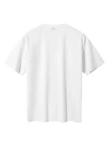 Men's Summer Textured Solid Color Casual Round Neck Short Sleeve T-Shirt