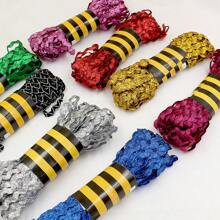 1 件 15 码 5 毫米闪光锯齿形丝带涤纶丝带 DIY 手工材料适用于婚礼派对圣诞装饰蝴蝶结丝带