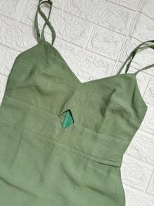 Short Dress Marrante Faminina - Dark Green - View 2