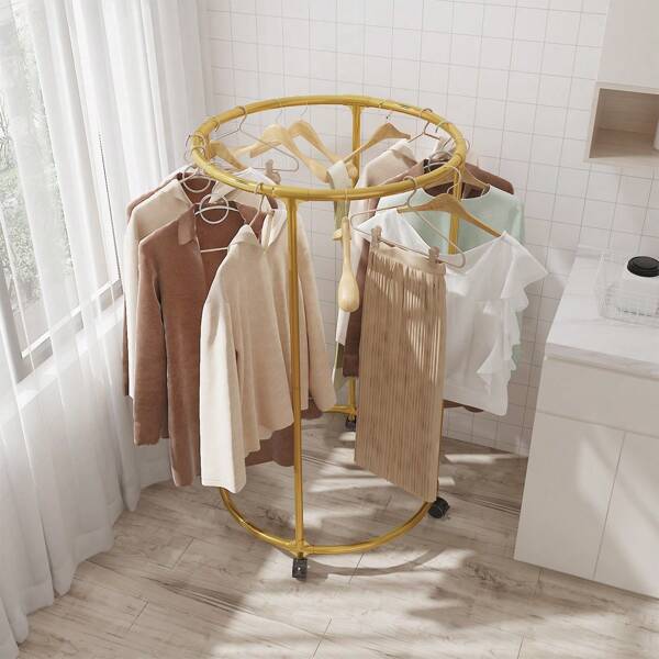 Étendoir à linge rotatif en fer de forme ronde pour draps et lessive
