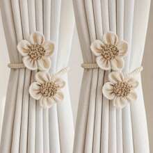 4pcs/2pcs/1pc Rope Curtain Binding - Modern Simple Design, Multifunctional, No-Punch Buckle, Perfect For Living Room Home Decor & Gift Giving - one-size - View 13