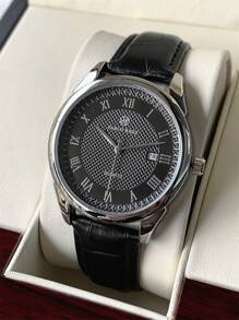 Pablo Raez 1 Đồng hồ đeo tay kinh doanh cổ điển dành cho nam Thép không gỉ Bạc Vỏ IPS Đen sang trọng Mềm mại & Thoải mái Da sợi nhỏ Thời trang Mặt số 40mm Vạch chia độ La Mã Có ngày Chống nước 50M Hàng đầu Thương hiệu mới AAA Đồng hồ đeo tay thạch anh nam Đồng hồ thể thao thường ngày Quà tặng đẹp mắt cho bạn bè hoặc gia đình Quà tặng cho cha Phù hợp cho cuộc sống hàng ngày/Công việc/Trang trí tiệc Đồng hồ đeo tay Quà tặng sinh nhật - Bạc - Xem 8