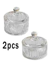 2/6/12 chiếc cốc thủy tinh tráng miệng có nắp đậy, bát thủy tinh đựng kem, đồ ăn nhẹ, sữa chua, kem, phụ kiện nhà bếp và nhà hàng, lý tưởng để làm mát vào mùa hè - Nhiều màu - Xem 10