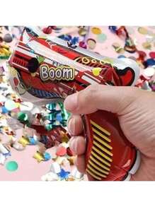 20pcs/Pack Handhold Pull String Party Popper, Birthday Party Celebratory Atmosphere Popper, Automatically Inflated Wedding Confetti Shooter - Multicolor - View 4