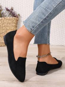 2025 Spring & Summer New Flat Slip-On Shoes, Fashion Versatile Casual Flat Women Shoes, Low Vamp Women Flats, All-Season Women Shoes, Work Shoes