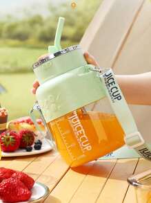 便携式迷你榨汁机，800 毫升无线自动果汁搅拌机 - 彩色 - 查看 10