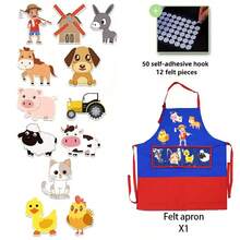 BELLKIDS 12 Pcs "Old McDonald's Had A Farm" Story Felt Board Set, Picture Book Story Felt Board, Story Display Board, Felt Kit, Apron Play, Classroom Performance, Classroom Activities, Role-Playing, Teaching Tools