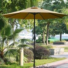 Sunnyglade 9' Patio Umbrella Outdoor Table Umbrella With 8 Sturdy Ribs (Tan) - Teal Blue - View 11