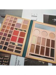 Paleta Sombras de cara ojos 53 Colores Maquillaje Ojos Portatil ViaL, Vibrantes - Acabados Mate y Brillante, Tonos Arcoíris de Coral, Pigmentación Rica para Miradas Deslumbrantes P, acabado mate natural tono de color arco iris tono de color coral rica representación de colores - Multicolor - Ver 4