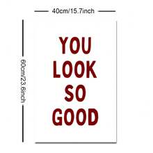 1/3 套时尚豹纹星形墙饰，粉色俏皮猎豹墙饰印花，你看起来真好，极简主义多巴胺装饰，无框墙饰 - 黑色 - 查看 13