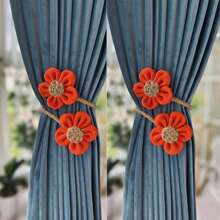 4pcs/2pcs/1pc Rope Curtain Binding - Modern Simple Design, Multifunctional, No-Punch Buckle, Perfect For Living Room Home Decor & Gift Giving - one-size - View 8