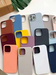 Silicone Case Cover With Velvet For IPhone 16/IPhone 16pro/IPhone 16puls/IPhone 16promax - 粉色 - 查看 2