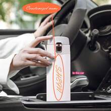 1 件经典简约不锈钢直饮真空隔热弹跳杯，户外便携式车载杯，办公室直饮保温杯，可定制 - 多色 - 查看 13