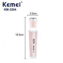 科美 KM-3024 充电式便携式女士剃毛器 - 电动女性脱毛和修剪器，温和亲肤设计 - 粉色 - 查看 2