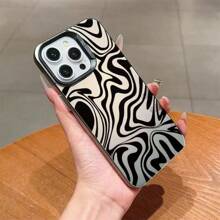 Ốp lưng điện thoại họa tiết sóng đen tối giản Wave Ripples tương thích với iPhone 15, iPhone 14 Pro Max, iPhone 13/12/11/12 Pro/13 Pro/13 Pro Max/16/16 Pro/16 Pro Max/15/15 Pro/15 Pro Max, chống sốc toàn diện - màu đen - Xem 5