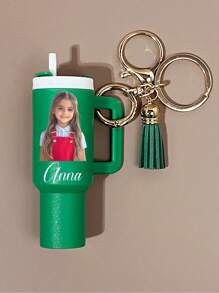 Personalized Mini Cup Keychain Pendant, Custom And Name, Making It A Unique Accessory Pendant, Including Storage Space, Portable Bag Pendant, Lipstick Storage, Portable Perfume Storage, Perfect Back-To-School And Gift Options,Customized Keychains & Accessories,Street Casual Chic,Apparel Accessories,Halloween Edit,Boyfriend,Girlfriend,Family,Friends,Trinkets, Vintage Leather - Multicolor - View 16