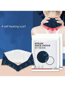 便携式一次性颈部取暖器，蒸汽自热颈垫，负离子热颈贴，一次性自热颈垫，适用于办公室、旅行、户外