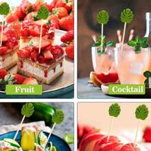 200pcs/100pcs/50pcs/20pcs Creative Fruit Skewers, Fruit Picks, Suitable For Party Events, Cake, Snacks, Party Decoration, Holiday Decoration