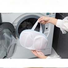 1pc Mesh Bra Wash Bag - Machine Washable, Anti-Deformation Bra And Lingerie Storage Bag With Zipper Closure, Travel & Household Storage Laundry Bag