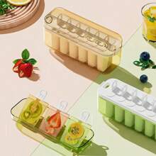6-Cavity Homemade Ice Pop Mold, Easy Removal, Comes With Reusable Sticks, Funnel And Cleaning Brush - Perfect For Homemade Ice Pops, Fruit Infusions And Party Treats
