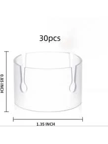 1 Pack Of 30 Balloon Clips For Balloon Arch, Transparent Balloon Rings For Balloon Decorating, Convenient Balloon Flower Clips For Birthday Decorations, Suitable For Balloon Arches,Christmas