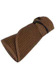 男女可折叠太阳帽，夏季沙滩帽，透气户外防晒露营帽 - 圓卷空頂草帽 - 查看 9